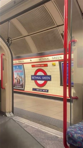 Onboard announcement on the Central line stopping at Bethnal Green bound for Hainault