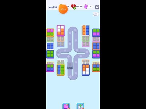Color Cube Match Sort Puzzle - Level 18