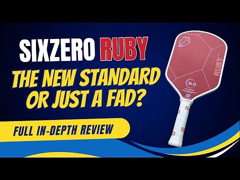 Full Paddle Review Of The Ruby From SixZero Pickleball | DuPont Kevlar The New Standard???