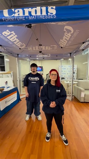 We are ready for The Cardi’s Furniture & Mattresses Extra Point Show at our South Attleboro Showroom - This free event starts at 7pm with Pop Douglas! | Cardi's Furniture & Mattresses
