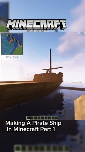 Making A Pirate Ship In Minecraft Part 1