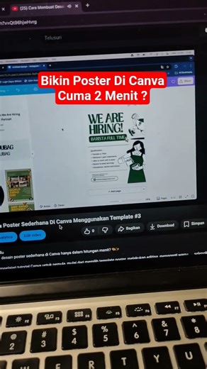 Cara Bikin Poster Di Canva Cuma 2 Menit #canva #canvatutorial