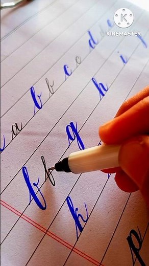 Improve your writing skills with ink pen. how to write cursive writing. #calligraphy #handwriting
