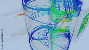 Valve airflow simulation - CFD simulation Computational fluid dynamics