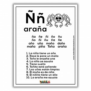 ✅Aprendiendo a leer - 10 – Ña, ñe, ñi, ño, ñu Plan de trabajo con gran variedad de actividades interactivas para estudiar las sílabas ña, ñe, ñi, ño, ñu. | Maestro Carlos Alfaro