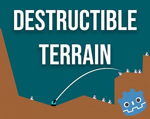 Destructible terrain Godot by MrEliptik