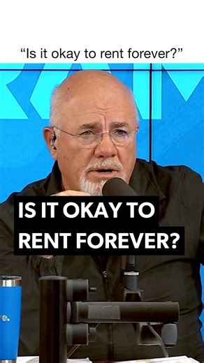 Dave Ramsey on Instagram: "Until you’re actually ready to buy, renting is never a waste of money. But I don’t want you renting forever. Your most expensive line item in your budget is housing. So when you rent, the most expensive thing you spend money on is out of your control, variable and increasing. That is not scalable or sustainable long-term. Because what you’re paying in rent now is nothing compared to what it will be 10 or 20 years from now. When you buy on a fixed-rate 15-year mortgage 
