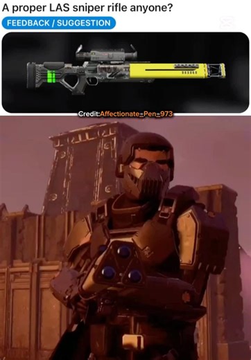 Now they got the proper laser projectile to work - Helldivers 2 Cyberstan #helldivers2 #shorts