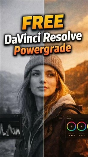 FREE DaVinci Resolve Powergrade