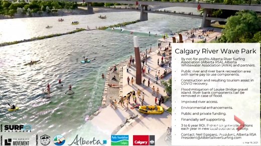 Renewed optimism for river surf park amid Calgary downtown revitalization