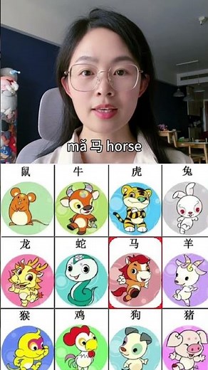 The twelve Chinese zodiac signs. #mandarin #learnchinese #authentic
