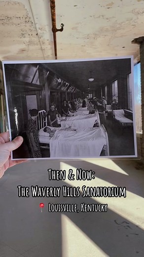 Then & Now: The Waverly Hills Sanatorium Nearly 100 years ago, these porches were filled with beds of patients trying to recover after getting their tuberculosis diagnosis. With fresh air, sunlight, and a balanced diet being the main treatment of the disease, patients would stay out on these porches almost all year round. They’d even have electrical outlets installed on the outside porches for the electric blankets patients had! These porches and the view the patients had from them prompted a mo