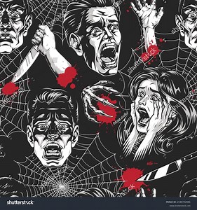 This Artwork Showcases Chilling Design Screaming Stock Vector (Royalty Free) 2548742981 | Shutterstock