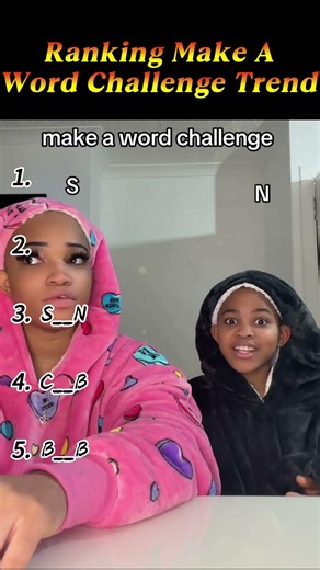 Ranking Make A Word Challenge Trend #funny #tiktokviral #trending #foryou #ranked #duet #usa