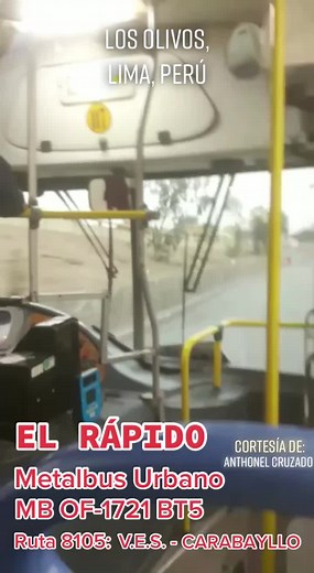 E.T.S. El Rápido S.A. la 5|Metalbus Urbano #BusologiaPeruana #Metalbus #MercedesBenz #OF1721BlueTec5 #ElRapidoSA #TransporteUrbanoDeLima #BusesUrbanos #Buses