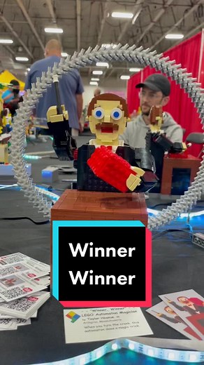 Winner Winner, a LEGO automaton magician by Taylor Heanue #lego #magic #magician #legomagic #automaton #legotiktok