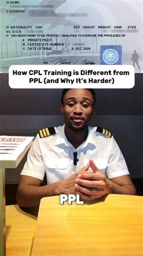 How CPL Training is Different from PPL (and Why It’s Harder) #aviation #pilottraining #studentpilot
