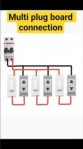 electric multi plug connection diagram👍🔥.#electrical