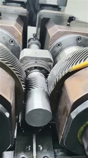 FEDA Non-standard twill thread rolling machine with special rollers #machine #cnc #threadrolling