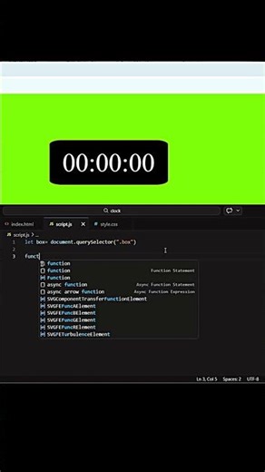 How to make a clock ❤️‍🩹 with html,css and js #webdevelopment #coder #shots #trending