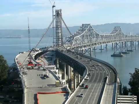 San Francisco Oakland Bay Bridge Construction Time Lapse