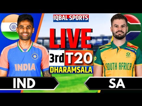 🔴Live: India vs South Africa, 3rd T20 | Live Cricket Match Today | IND vs SA Live | Iqbal Sports
