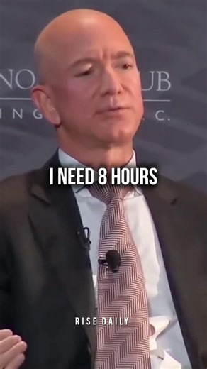 Jeff Bezos: "I Think Better When I Sleep Well" — The Secret Behind Every Big Decision #shorts