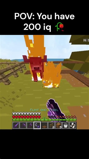 Minecraft 200 IQ Moment 🧠 #minecraft #gaming