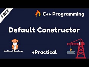 Default Constructor in C++ | C++ Tutorial for Beginners