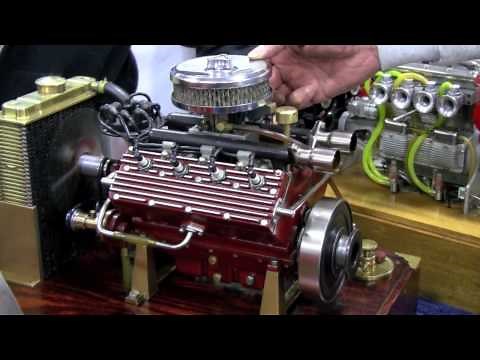 Scale Model Running Challenger Flathead V8 By Ron Colonna