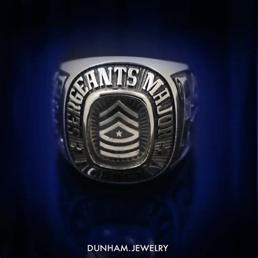 Sergeant Major’s Academy Ring Crafted By #DunhamJewelry