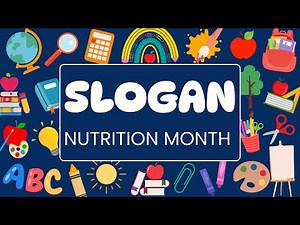 NUTRITION MONTH SLOGAN EXAMPLES