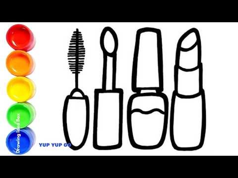 Draw Makeup Kit with Colors & Circles + Baby Shark Song | Learn Colors for Kids | Yup Yup Go