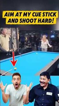 Efren Reyes Teaches a Girl His Legendary Trick Shot!