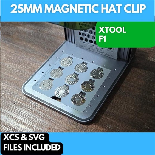 Golf Ball Marker Magnetic Hat Clip Jig Xtool F1 Laser Engraver, 3D Printed Jig, Xtool Fiber Laser Jig, Laser Jig, Fiber Jig, XCS File, - Etsy
