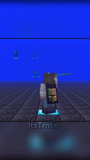 Riptide with Depth strider boots behavior | Minecraft secret | #minecraft #shorts