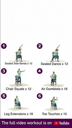 20 Min Chair Exercise: Boost Energy & Mobility for Seniors