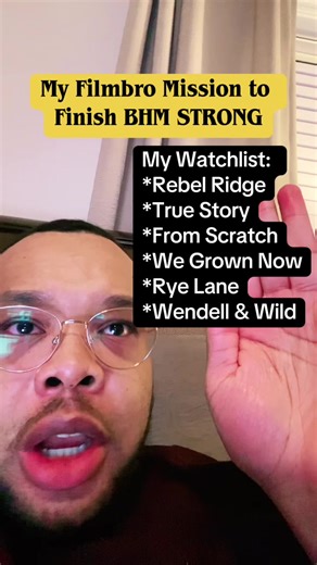 What should I add into my black media diet for this week? #FilmTok #BHM #fyp