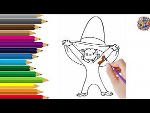 How to Draw Curious George | Easy Cartoon Monkey Drawing for Kids#kids