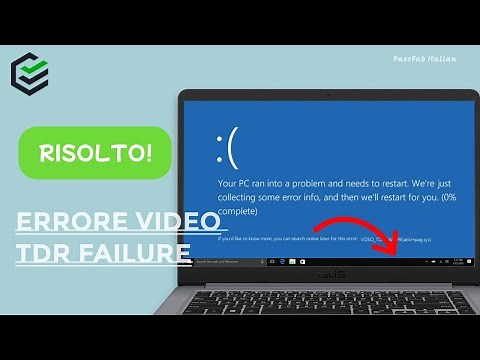 🛠️💻 Risoluzione del Problema "Video TDR Failure" su Windows