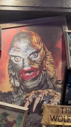 The All Hallows Eve Boutique at Islands of Adventure has a ton of details including these cool sections when you walk in. If you love horror this store is for you all year round and has some amazing merchandise. #islandsofadventure #allhallowseveboutique #universalmonsters #universalstudios #universalstudiosflorida #universalorlandoresort | Freaks of Halloween Horror Nights