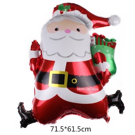 Foil Christmas Balloon, Elk, Snowman, Santa Claus, Gingerbread Man, Xmas Tree, Snowflake, Merry Christmas Decoration - Walmart.ca