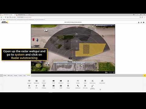 Edge-to-edge PTZ Tracking from an Axis Security Radar