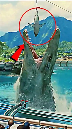 Massive Mosasaurus eating a Shark! 🔥🦈