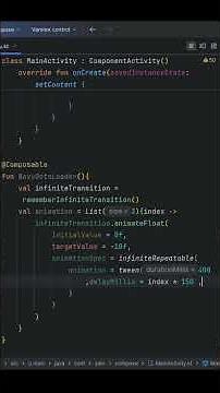 Jetpack Compose Wavy Dots Loading Animation in 60 Seconds 🚀