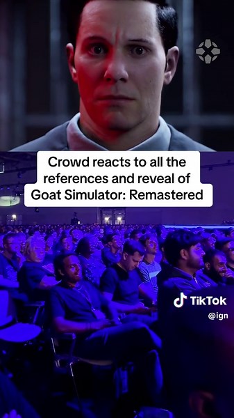 The GTA moment got a few gasps! #goat #gta #skyrim #goatsimulator #remastered #crowd #reaction #meme #videogames #reference #grandtheftauto #remaster #ign #gameplay #gaming #gamescom2024 #gamescom #gamingontiktok