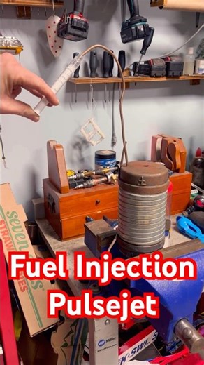DIY Pulse Jet Engine: Syringe Fuel Injection While Running! 🔥