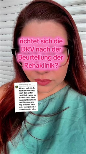 Antwort auf @simonchen640 richtet sich die DRV nach der Beurteilung der Klinik oder erstellen die ein neues Gutachten? #emr #sozialarbeiterin #sozialberatung #rentenversicherung #aufklärung