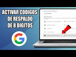 Como activar o habilitar los códigos de Respaldo de Google para Recuperar cuenta de Gmail/Google