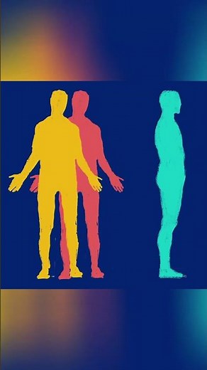 Creating Neon Glitch Abstract Human Silhouettes Duo Timelapse | Digital Human Distortions